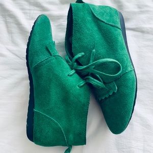 KELSI DAGGER GREEN OXFORD BOOTIES